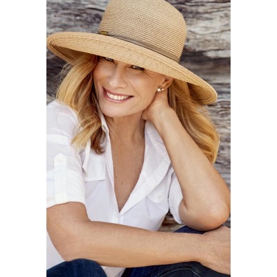 Hamilton Natural Raffia Wide Brim Hat